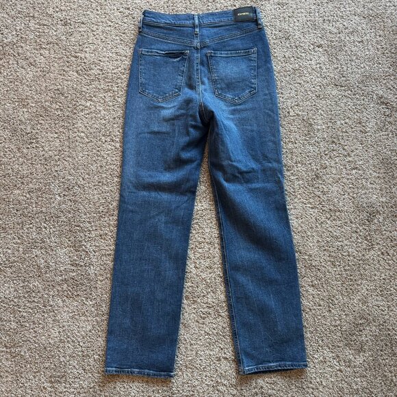 Express Modern Straight leg Super High Rise Jeans 6 regular high waist jean - Picture 3 of 7